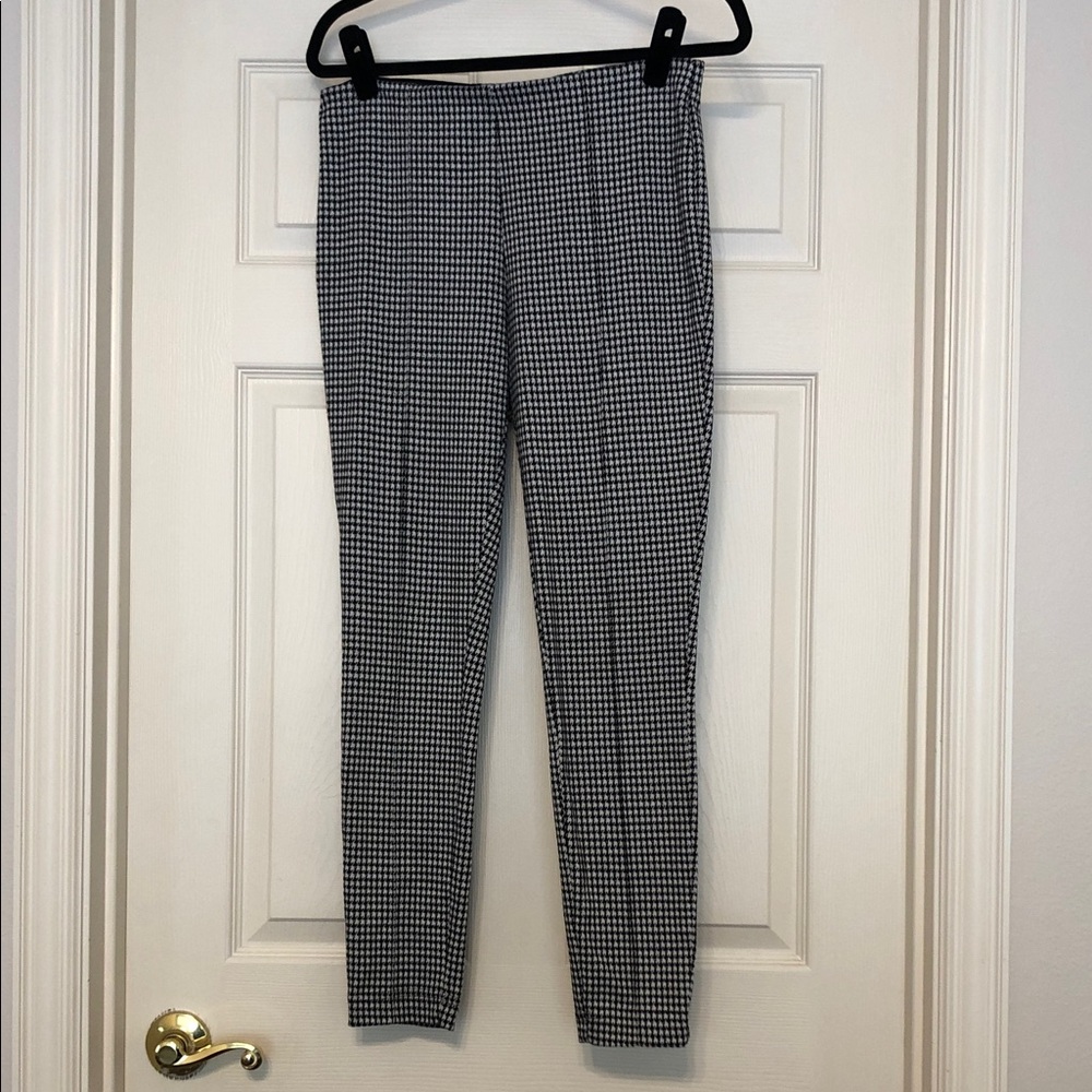 Jules & Leopold Black and White Houndstooth Skinny Pants Made In Canada Sz M